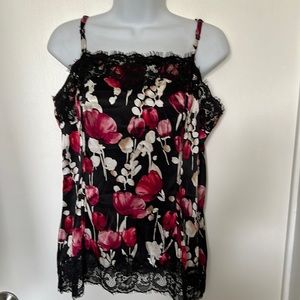 White House, Black market stretch silk camisole. Size medium